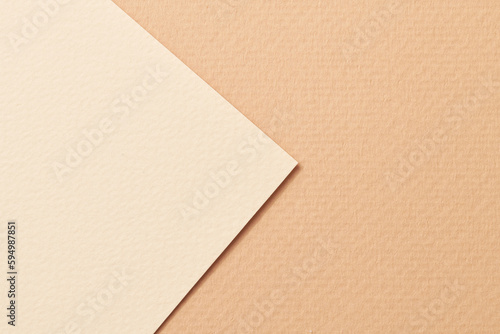 Rough kraft paper background, paper texture beige sand colors. Mockup with copy space for text © amixstudio
