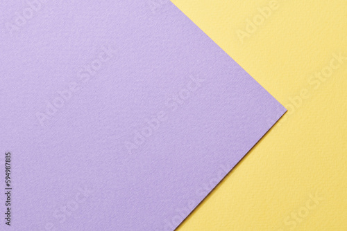 Rough kraft paper background, paper texture yellow lilac colors. Mockup with copy space for text