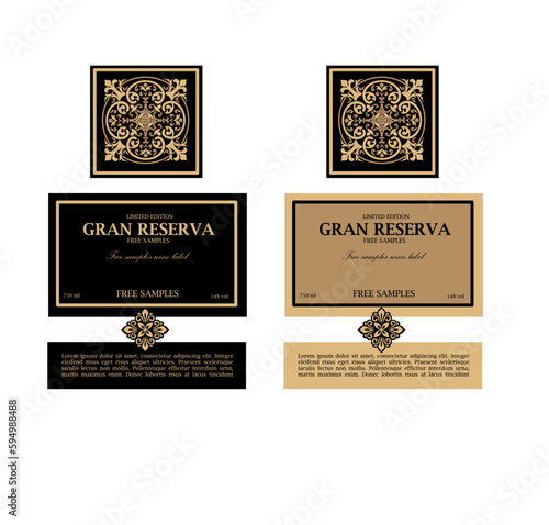 WINE LABEL ITALIAN FOOD AND DRINKS DECORATIVE STICKER FOR AMARONE, PROSECCO, CHIANTI, VALPOLICELLA,PRIMITIVE AND SPARKLING WINE