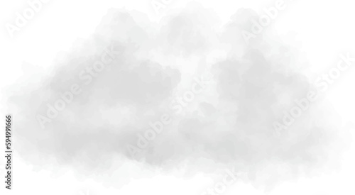 Realistic vector white cloud. Cloud on white background. Vector EPS 10