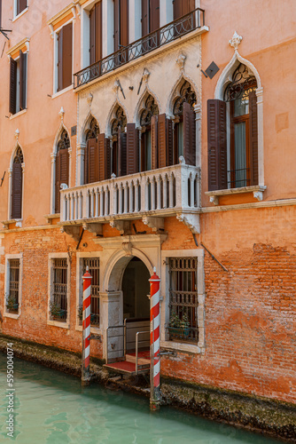 Gorgeous Venice Italy bathed in warm sunlight, picturesque scenes