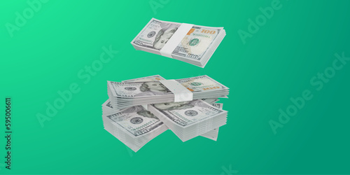 money cash vector 3d finance 