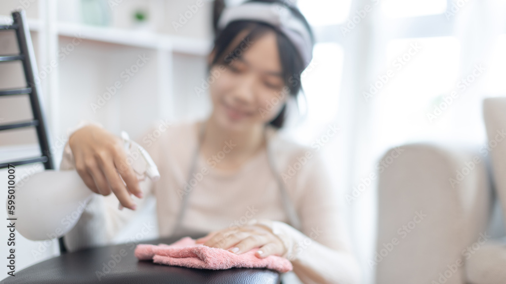 Housewives use towels to wipe things, tables, chairs, display cabinets and glass inside the house, Big cleaning, Housework, Daily routine ,Removes germs and dirt and deep stains, Clean up on weekends. Housewives use towels to wipe things, tables, chairs, display cabinets and glass inside the house, Big cleaning, Housework, Daily routine ,Removes germs and dirt and deep stains, Clean up on weekends.