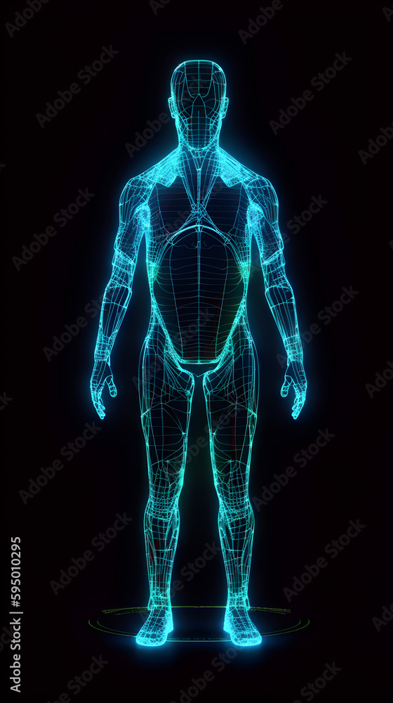 human hologram 3d geometric ,generative ai human hologram 3d geometric ,generative ai