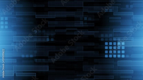 Blue Square Digital Motion Graphic Background