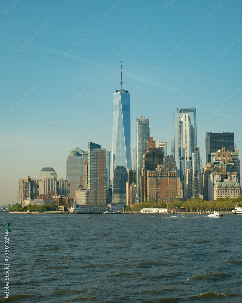 View of Lower Manhattan from the Staten Island Ferry, Staten Island, New York