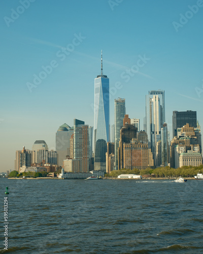 View of Lower Manhattan from the Staten Island Ferry, Staten Island, New York