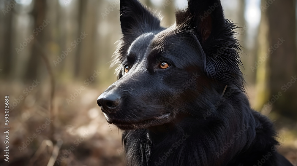 Fototapeta premium dog neutral background, generated by ai