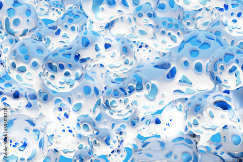 Probiotic backdrop. White-b...