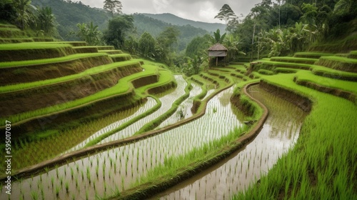 Rice field Generative AI