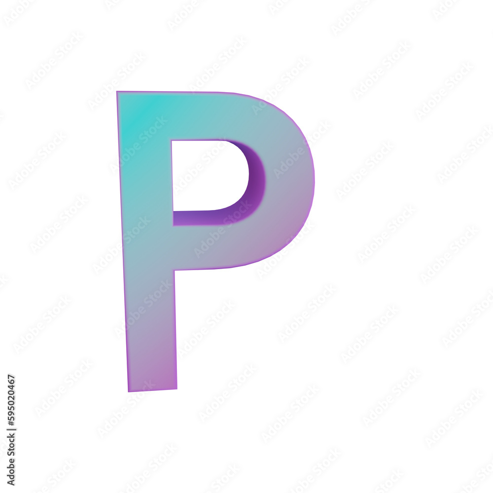 3D rendered Alphabet numerical symbol 3D rendered Alphabet numerical symbol