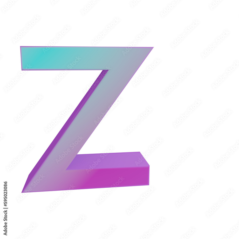 3D rendered Alphabet numerical symbol 3D rendered Alphabet numerical symbol
