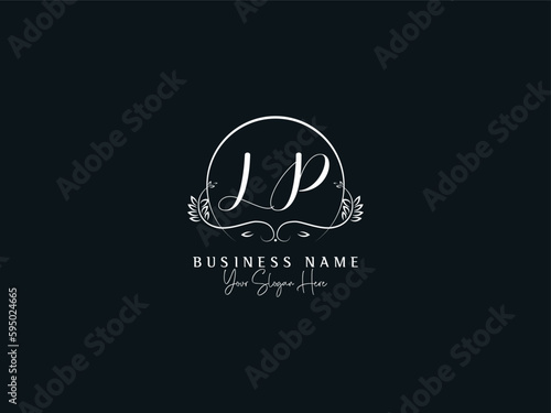 LP, lp Modern Logo, Initial Lp pl Signature Feminine Logo Letter Design