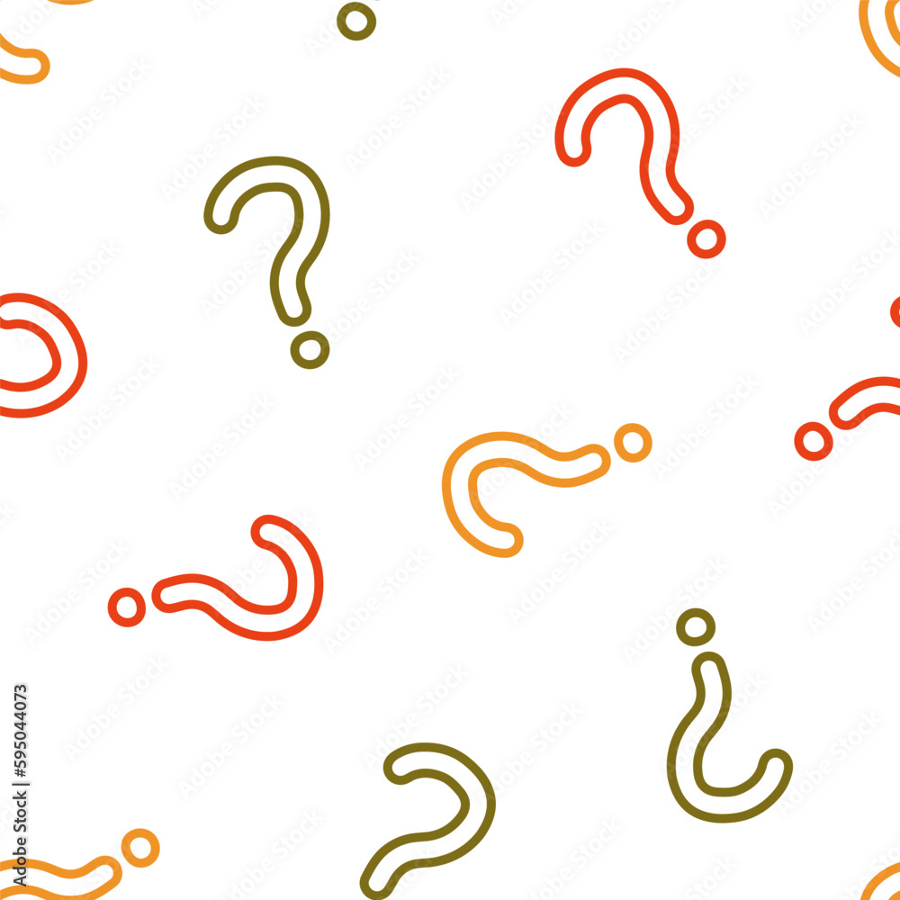 Seamless pattern with colorful question mark symbols Seamless pattern with colorful question mark symbols