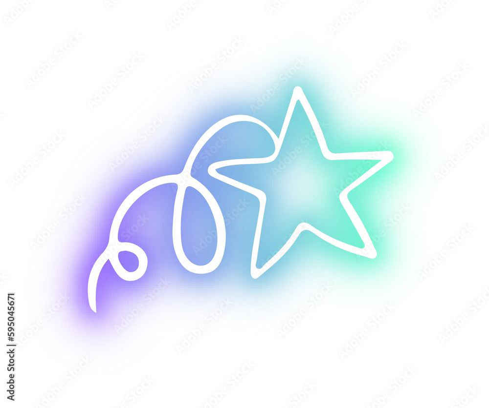 Set of Star neon