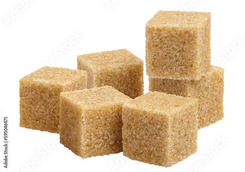 Brown sugar cubes, cut out