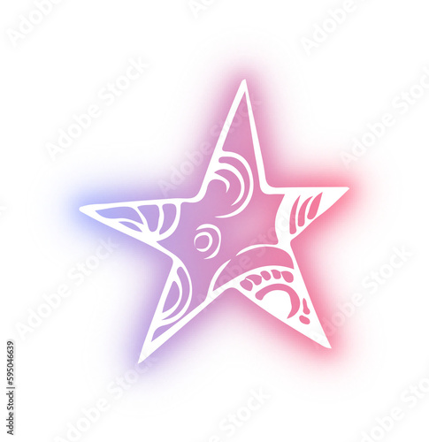 Set of Star neon