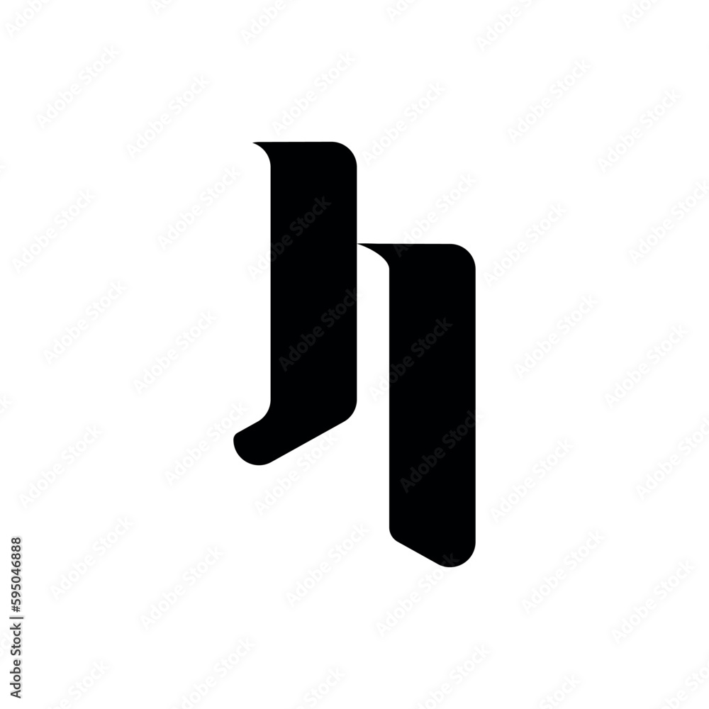 A letter h with a black outline A letter h with a black outline