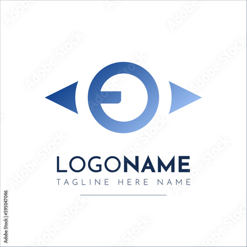 E eye logo optics logo eyeclinic logo design