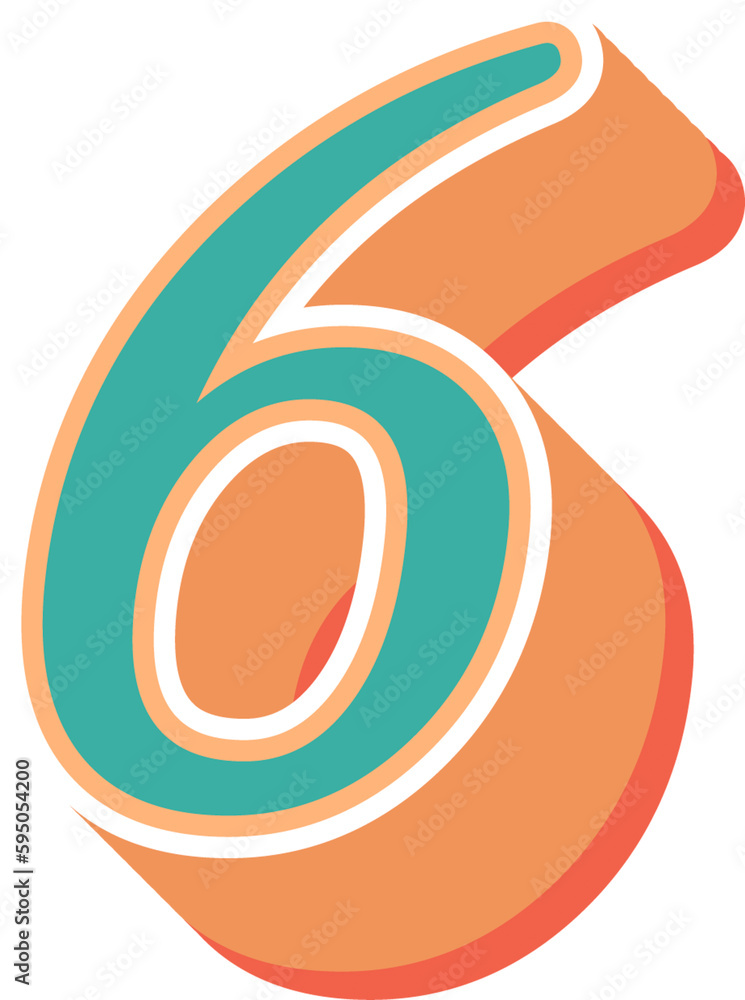 Fototapeta premium Alphabet Letters, Numbers, and Symbol Illustration