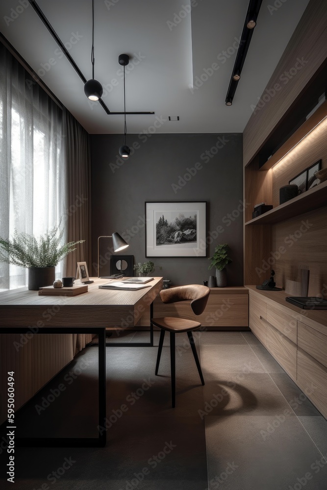 working room for home interior architecture with a minimalist style working room for home interior architecture with a minimalist style