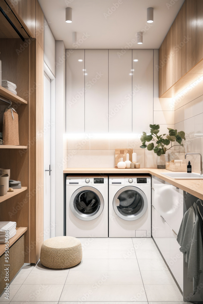 laundry room for home interior architecture with a minimalist style laundry room for home interior architecture with a minimalist style