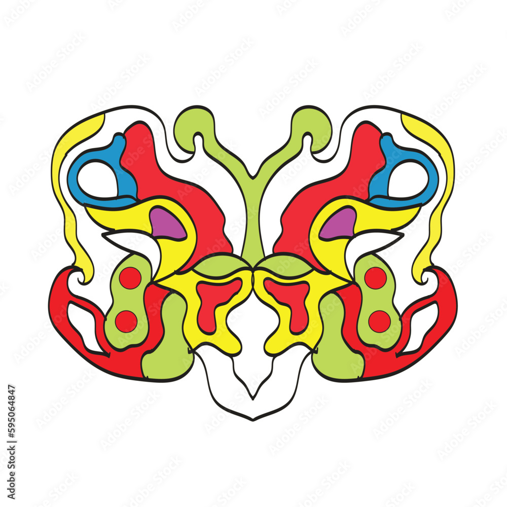 Obraz premium Abstract Doodle Colorful Ornamaent Artwork