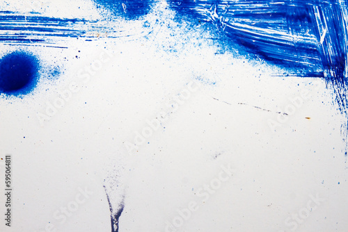 blue paint splash isolated on white background