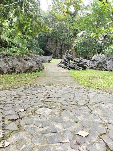 Stone made of nature at isolated environment