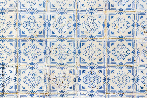 Old portuguese azulejo tiles