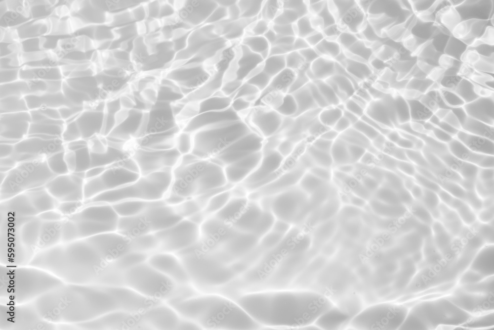 Abstract white transparent water shadow surface texture natural ripple background - obrazy, fototapety, plakaty 