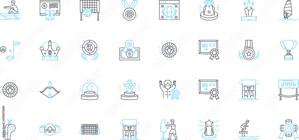 Direction linear icons set. Guidance, Path, Route, Navigation, Orientation, Steering, Trajectory line vector and concept signs. Heading,Division,Focus outline illustrations