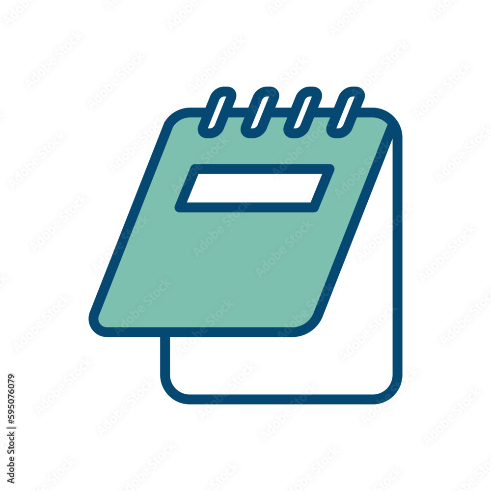 notepad icon vector design template in white background notepad icon vector design template in white background