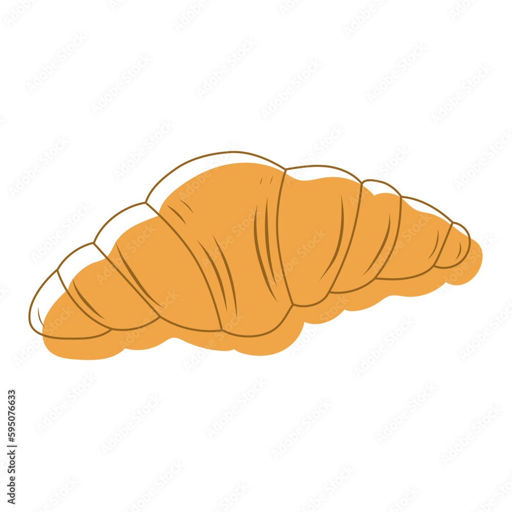 Croissant Vector Design Logo Icon Illustration Croissant Vector Design Logo Icon Illustration
