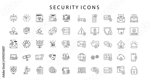 SECURITY ICONS photo
