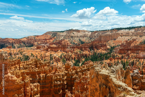 Bryce Canyon with hoodoo rock formations in summer, Bryce Canyon national park, Utah, United States (USA).