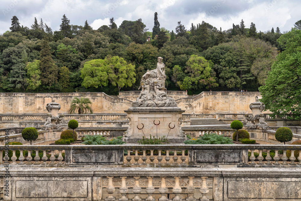 Nimes, France city park Nimes, France city park