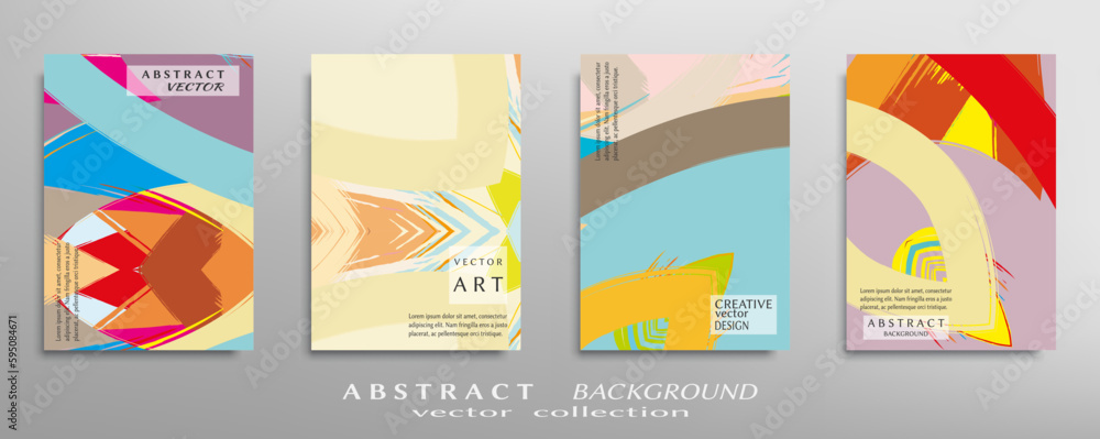 Abstract universal grunge art texture, web header template. Collage page, design for card, invitation, brochure brush strokes style, banner idea, book cover, booklet print, flyer sheet a4