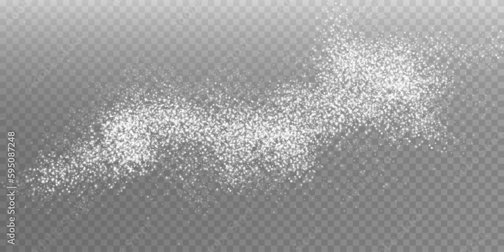White scattering of small particles of sugar crystals, flying salt, top view of baking flour. White powder, powdered sugar explosion isolated on transparent light background. Vector illustration.
White scattering of small particles of sugar crystals, flying salt, top view of baking flour. White powder, powdered sugar explosion isolated on transparent light background. Vector illustration.