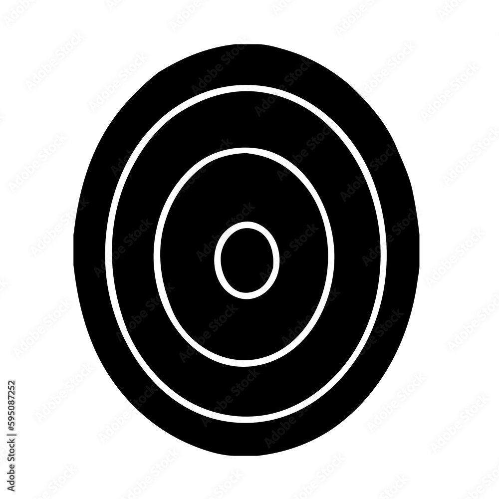 black and white target circle icon black and white target circle icon