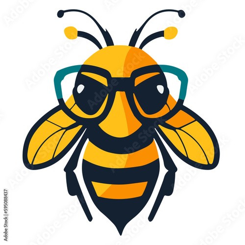 cartoon bee logo