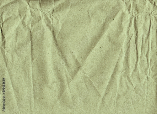 Gray sheet of paper with wrinkles and uneven texture