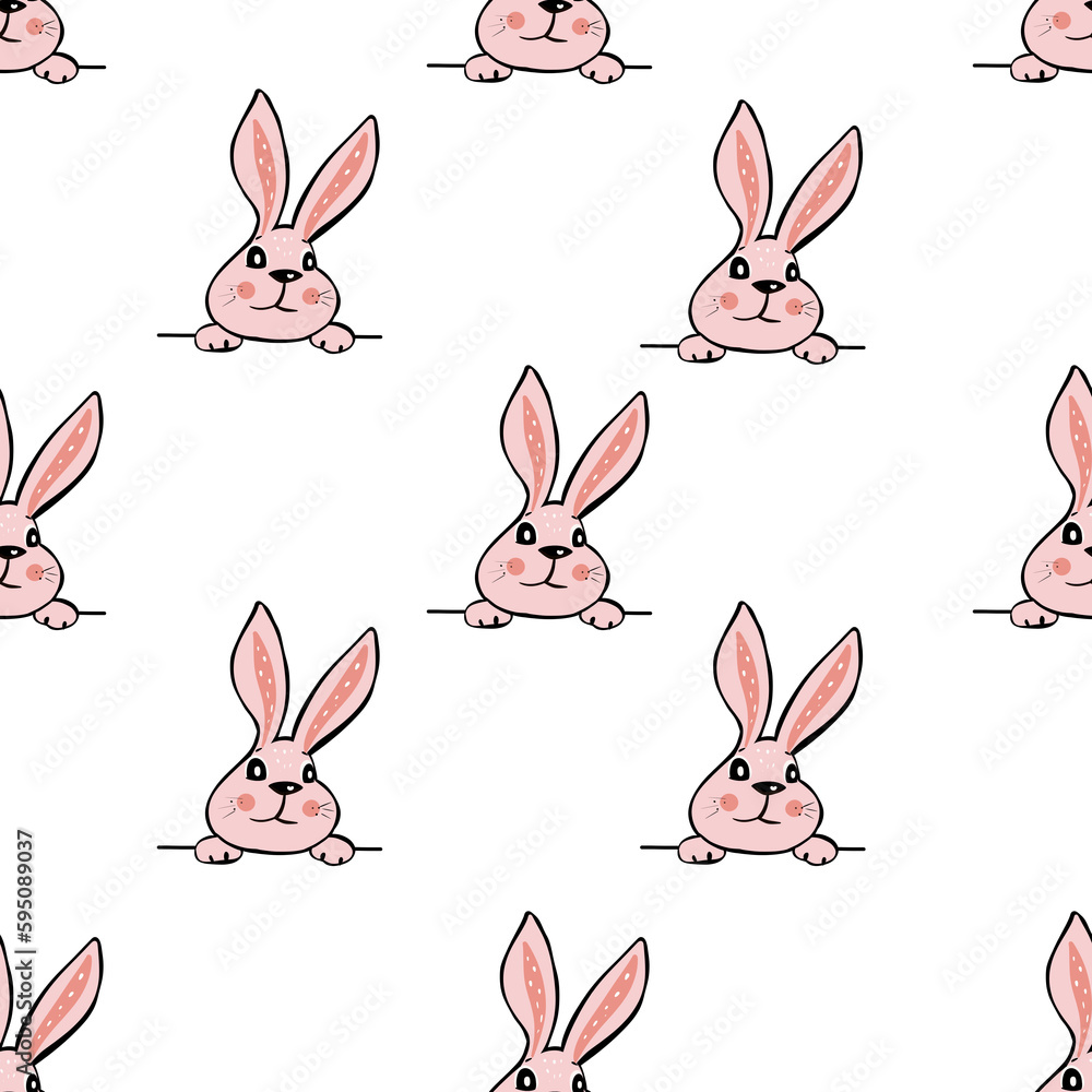 Obraz premium pattern with rabbits