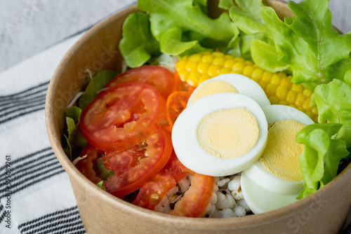 Fresh salad vegetable with ...