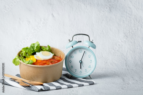 Fresh healthy salad with an...