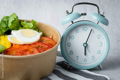 Fresh healthy salad with an...