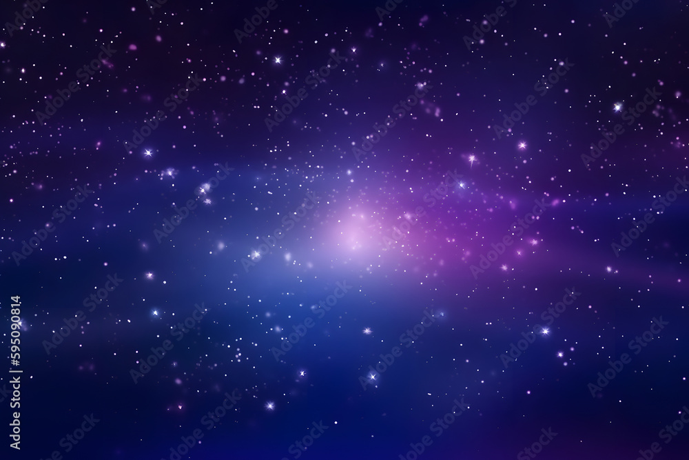 Fototapeta premium Star glitter sky background. Generative ai.