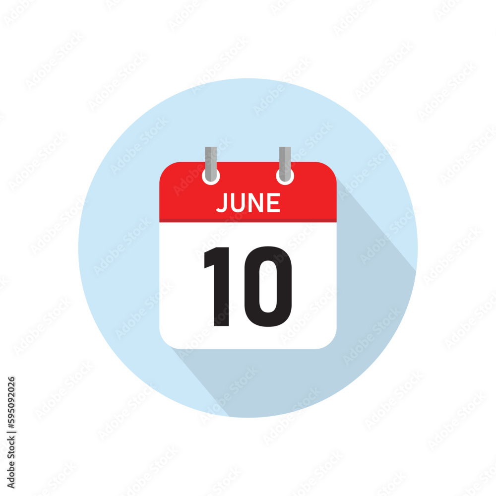 June 10 Concept Design. Vector Illustration. June 10 Concept Design. Vector Illustration.
