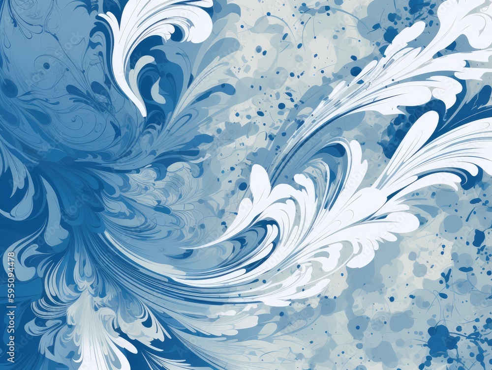 A blue and white abstract design background A blue and white abstract design background
