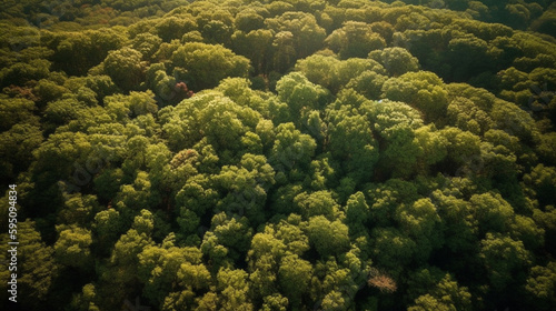 Aerial View of a Breathtaking Forest Canopy